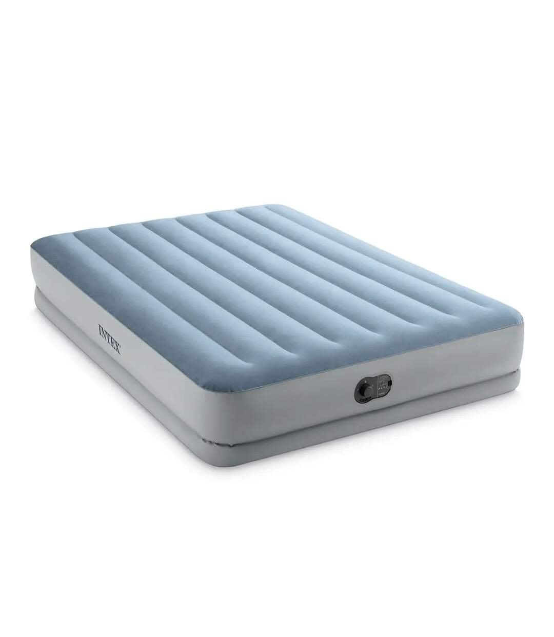 Matelas Gonflable Électrique USB 2 Places Confort 203cm Bleu-1