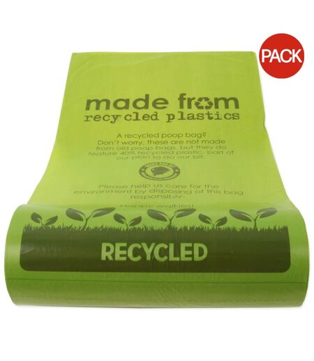 Pack of 2  Recycled dog poop bags 40 one size blue/brown/green Ancol