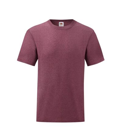 T-shirt Valueweight Homme Bordeaux Chiné Fruit Of The Loom