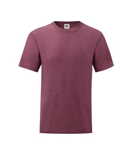 T-shirt Valueweight Homme Bordeaux Chiné Fruit Of The Loom