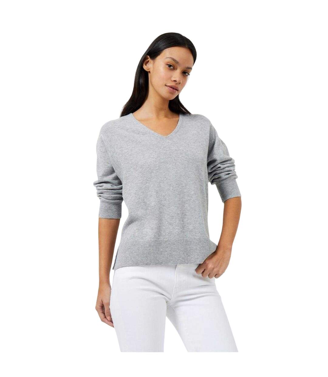 Womens/ladies Vhari Jumper Light Grey French Connection-1