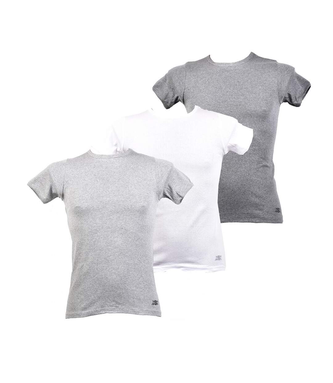 T shirt homme NEW MAN en Coton Confort et Qualité - Pack de Col-1