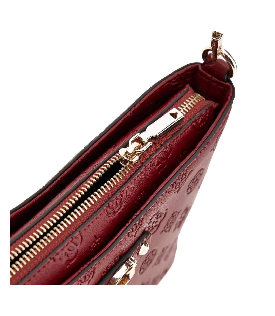 Sac à Bandoulière Rouge Guess Gerty - Taille unique-3