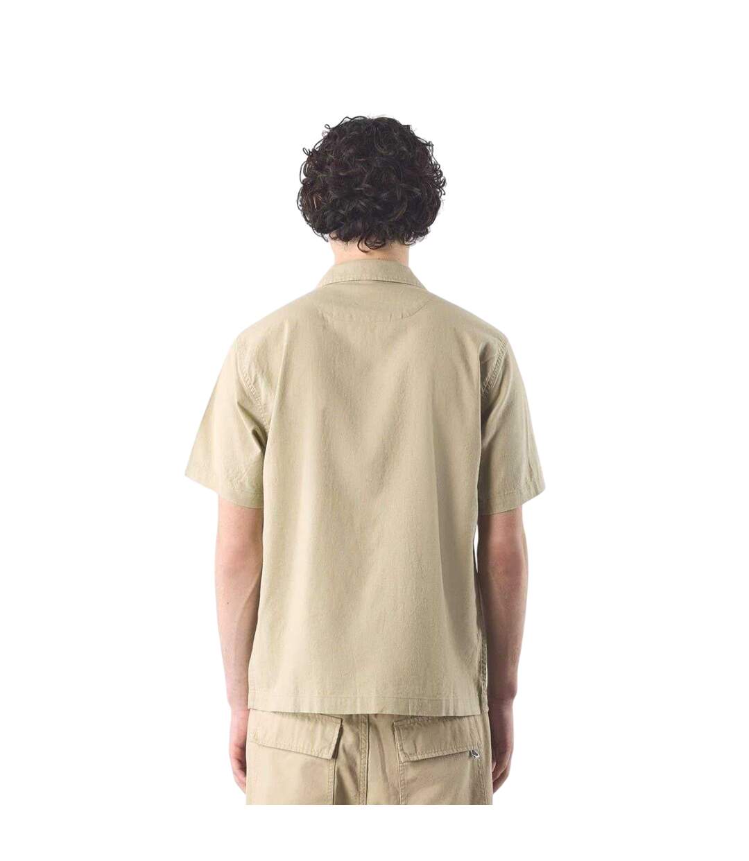 Chemise Manches Courtes Homme Taupe Pretty Green-3