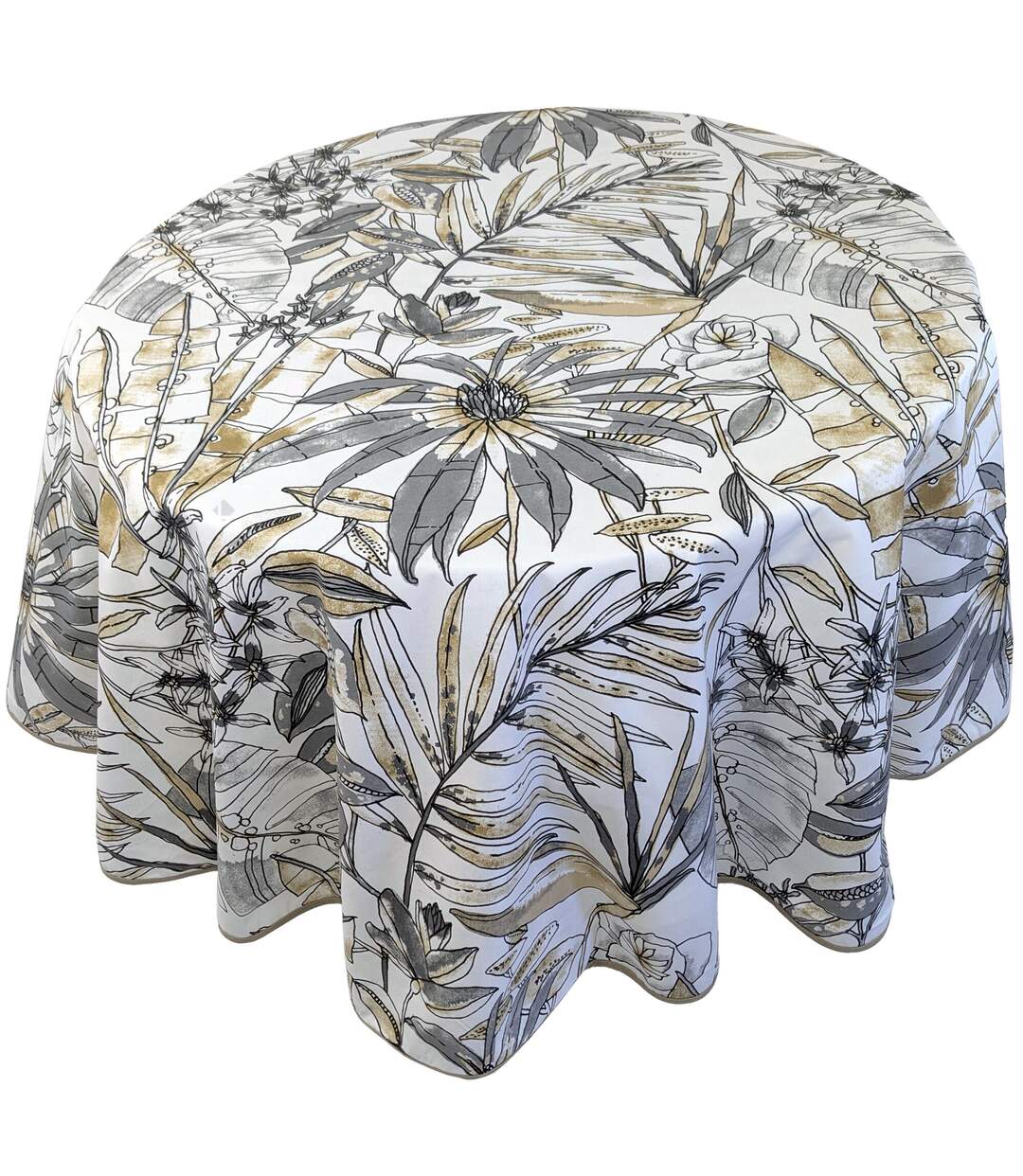 Nappe coton enduite BAHIA Rond-1