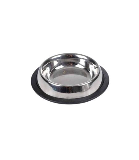 Gamelle pour Chien & Chat Antidérapante 21cm Argent