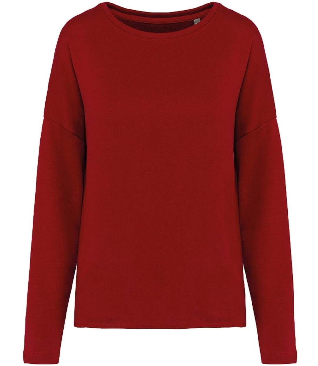 Sweat shirt femme Loose - K471 - rouge hibiscus