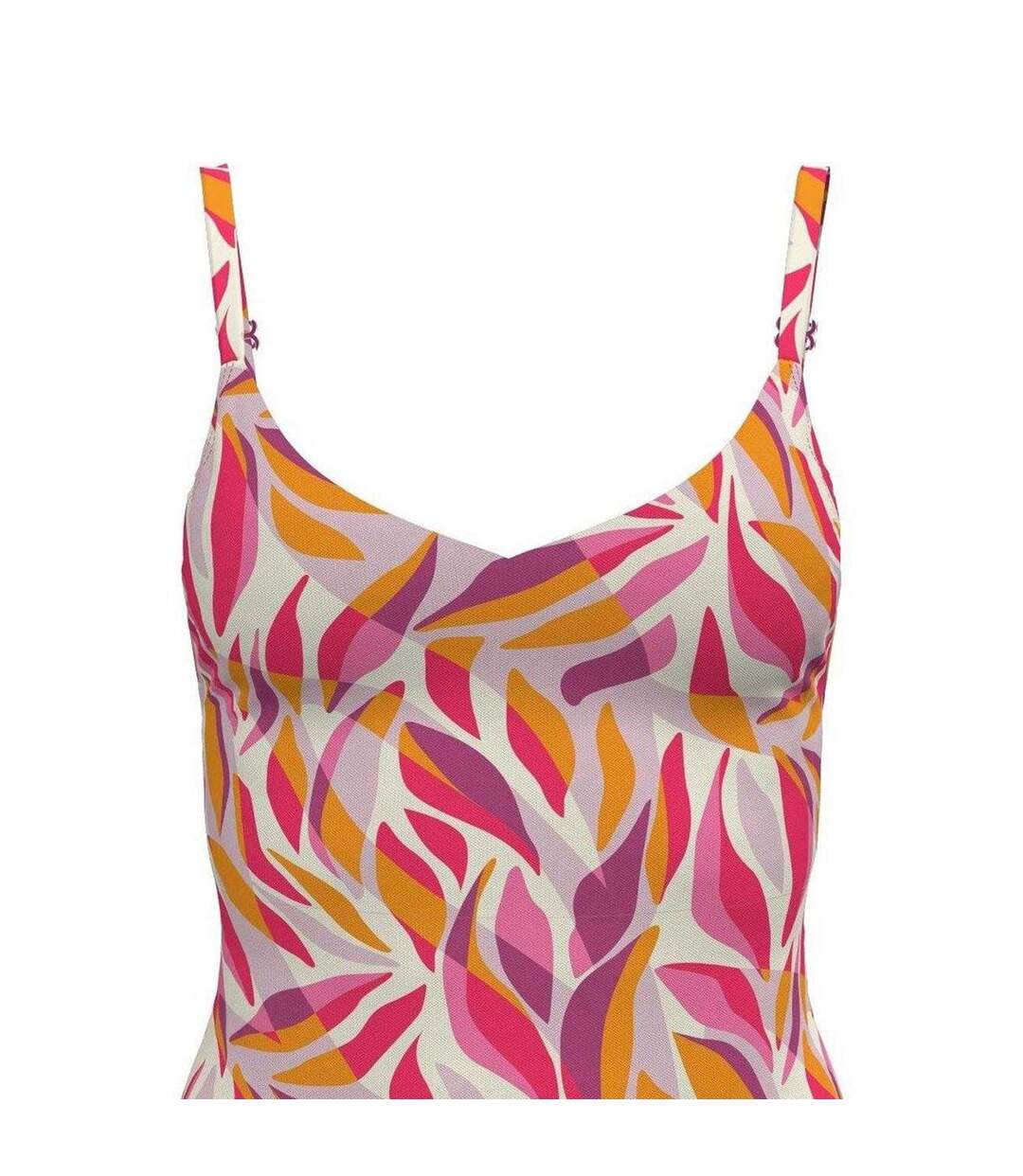 Maillot De Bain 1 Pièce Motif/style Imprimé Feuille Femme Vieux Rose Nike-4