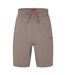 Mens Cotton Blend Side Logo Sweat Shorts Beige Hugo Boss-2