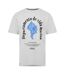 Unisex Adult Greenhill Regular T-shirt Ecru Marl Threadbare-1