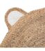 Tapis Enfant en Jute Tête Ourson 100cm Naturel-2