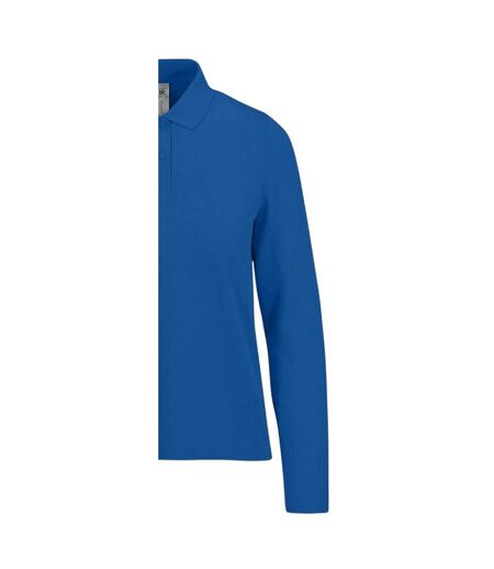 Polo Manches Longues My Polo Femme Bleu Roi B&C