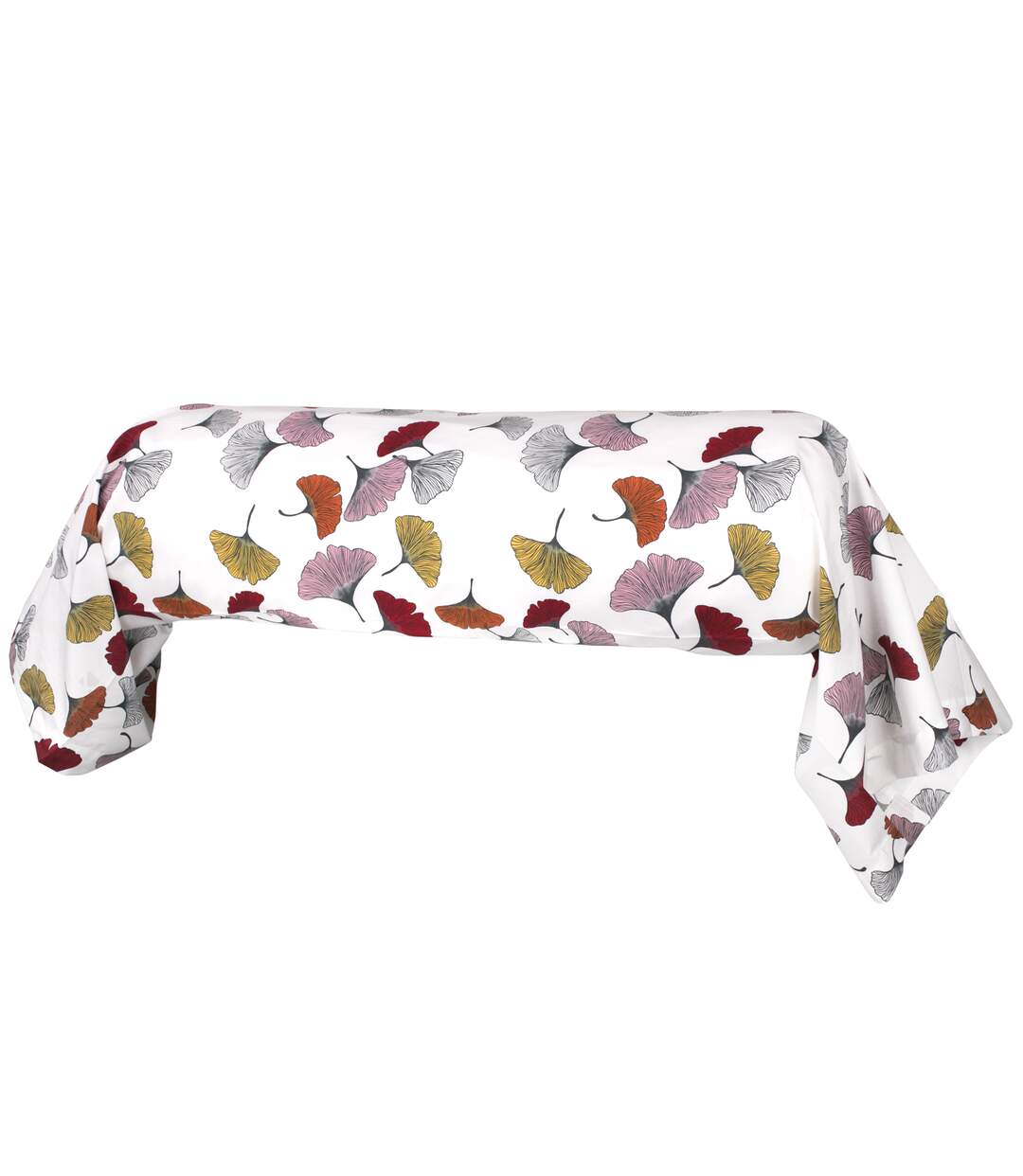 Taie de traversin percale pur coton GINKGO-1