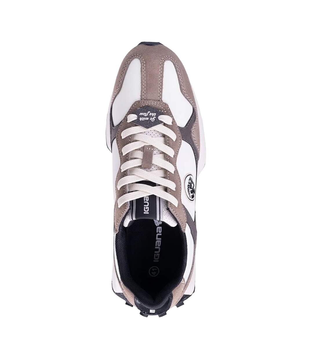 Baskets Mohim Homme Taupe Noir Iguana-4