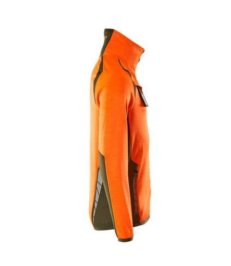 Veste Polaire Accelerate Safe Homme Orange Fluo Vert Kaki Foncé Mascot