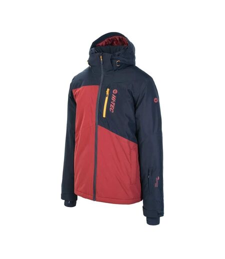Veste À Capuche Alpir Homme Bleu Foncé Bordeaux Hi-Tec