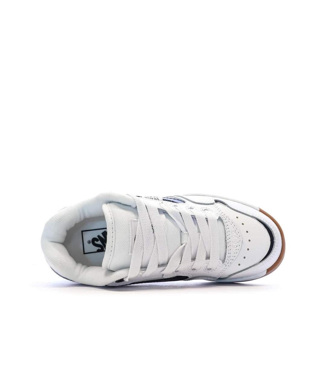 Baskets blanc/noir homme vans old skool canvas block b-4
