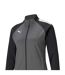 Womens/ladies Team Liga Stripe Detail Structured Tracksuit Top Smoked Pearl Puma-3