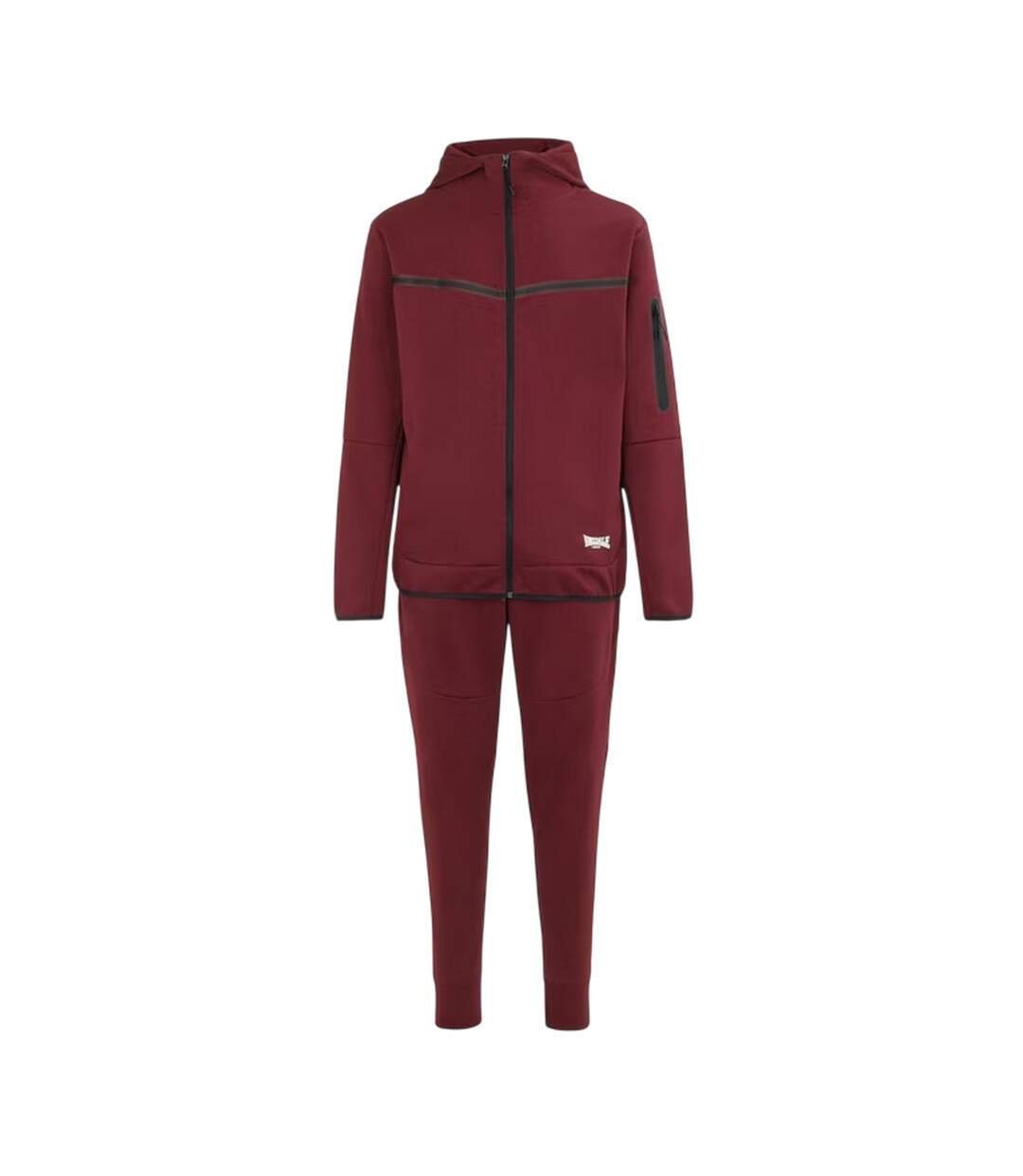 Mens Tracksuit Burgundy Lonsdale-1