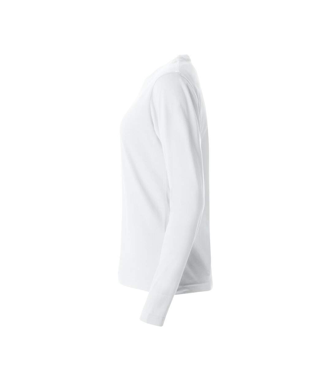 T-shirt Basic Femme Blanc Clique-3