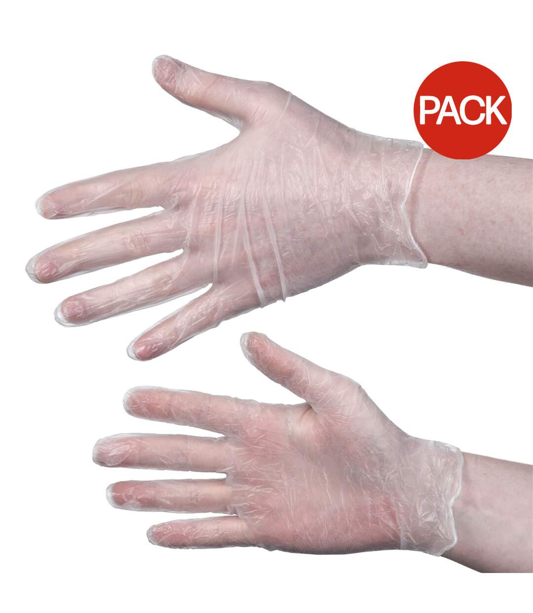 Pack of 10  Delight pd clear powdered vinyl gloves 0 l clear Aurelia-1