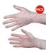 Pack of 10  Delight pd clear powdered vinyl gloves 0 l clear Aurelia-1