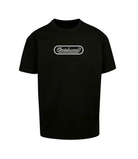 Mens The Skateboard Magazin Logo Oversized T-shirt Noir MerchCode
