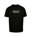 Mens The Skateboard Magazin Logo Oversized T-shirt Noir MerchCode-2