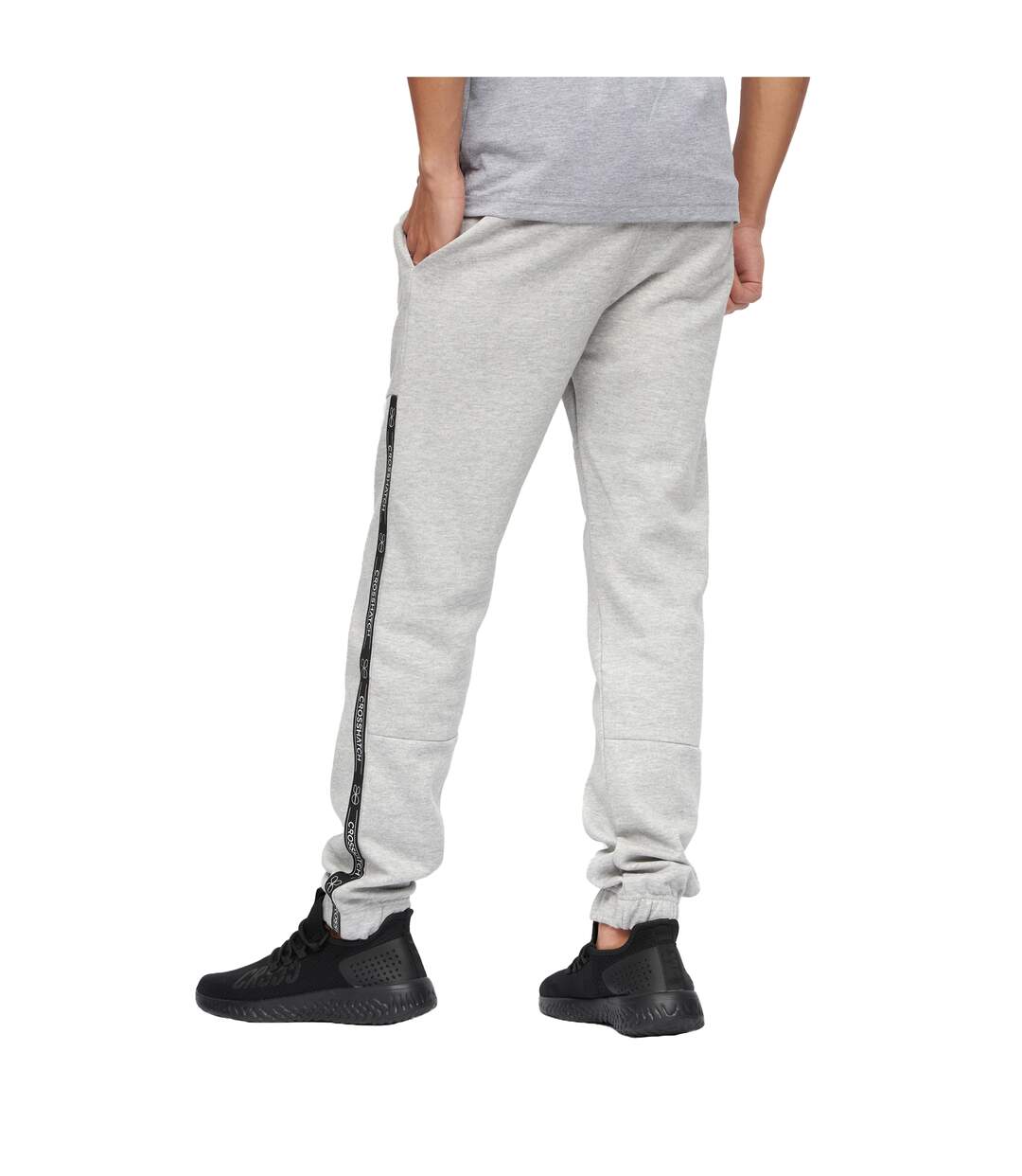 Pantalon de jogging apollo homme gris chiné Crosshatch-2