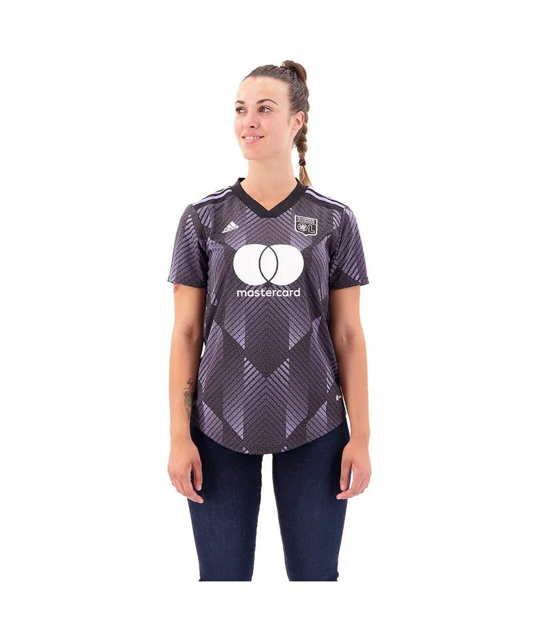 Maillot Third Motif/style Olympique Lyonnais 2022/23 Femme Noir Adidas-3