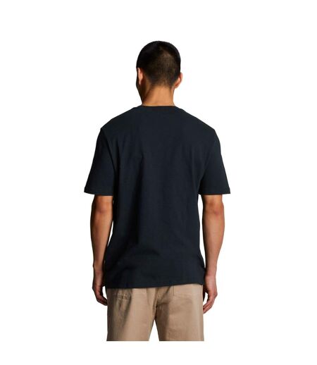 Mens slub t-shirt dark navy Lyle & Scott