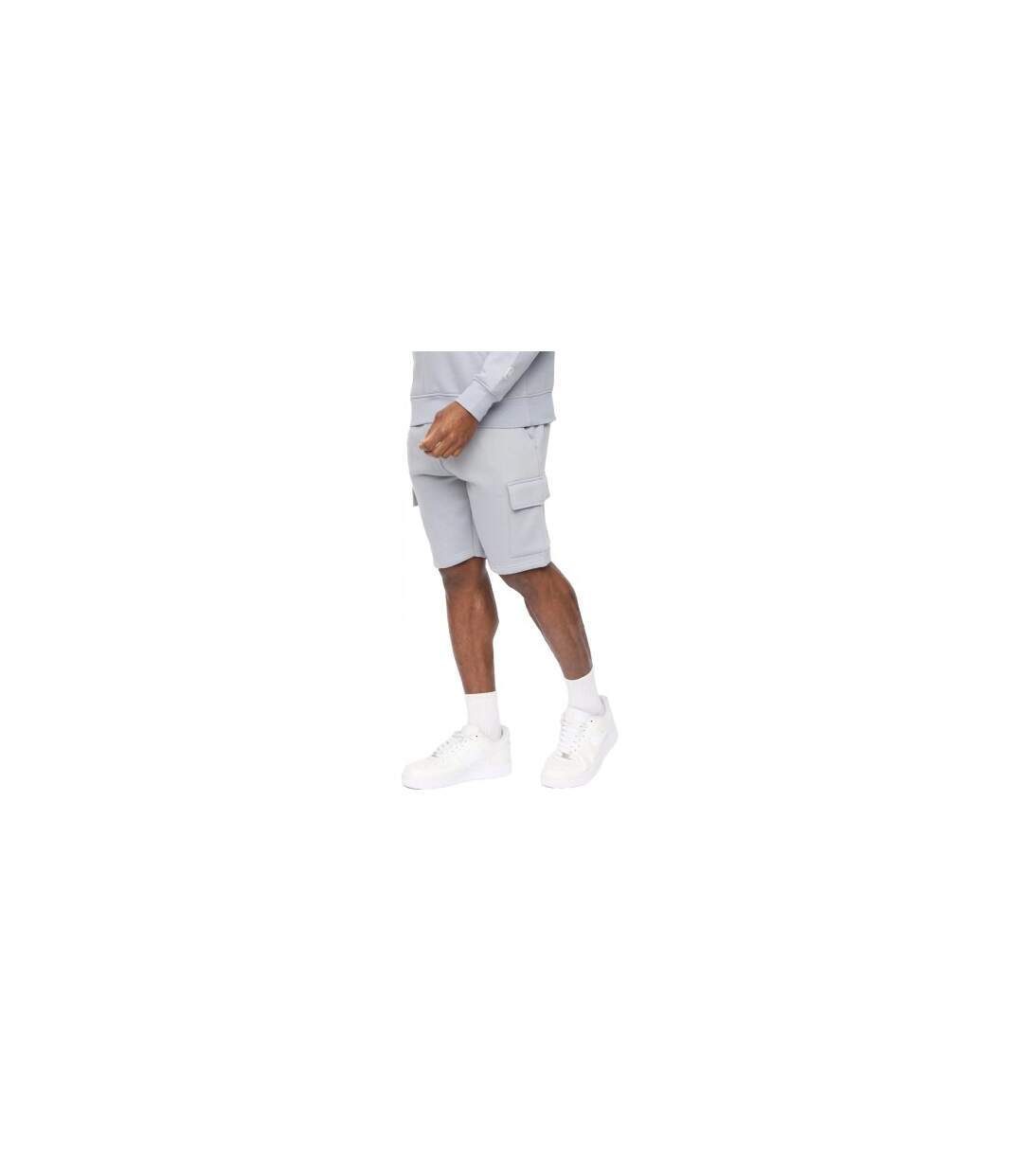Short À Poches Bardon Homme Bleu Gris Foncé Crosshatch-1