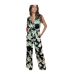 Combinaison Sans Manches Motif/style Floral Femme Noir Vert AX Paris-2