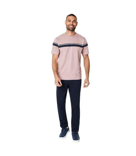 Mens placement chest stripe t-shirt rose Burton