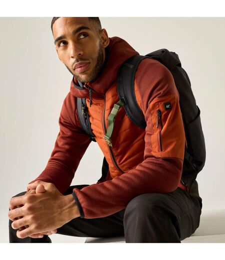 Veste Hybride Motif/style Blocs De Couleurs Newhill Homme Thé Rooibos Orange Rouge Noir Regatta