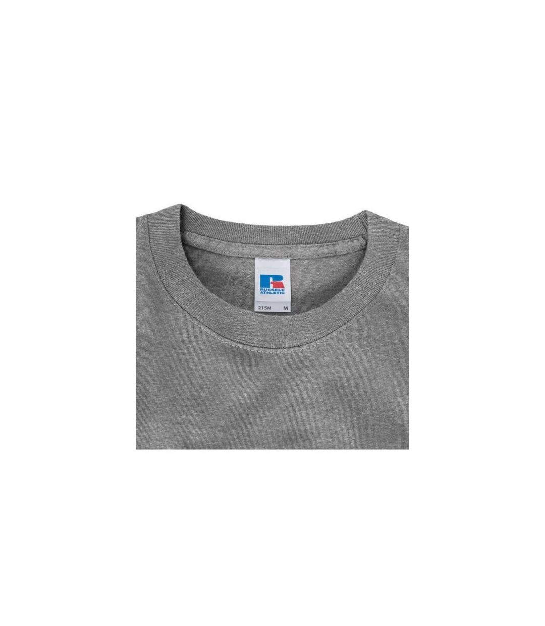 T-shirt Classic Homme Gris Chiné Russell-4
