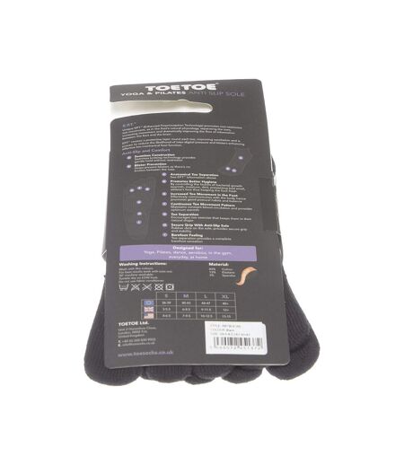 Chaussette Basses - 1 paire - A doigts - Sans couture - Anti bactérienne - Fitness - Coton - Noir - Anti-Slip sole trainer