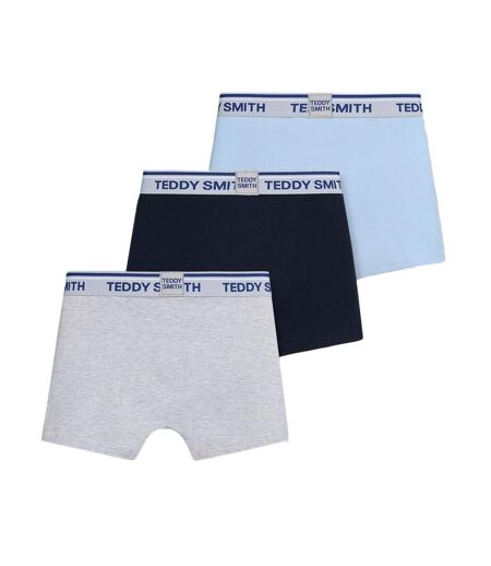 Lot de 3 boxers bleu/marine/gris homme teddy smith 1ts/52/6 - l