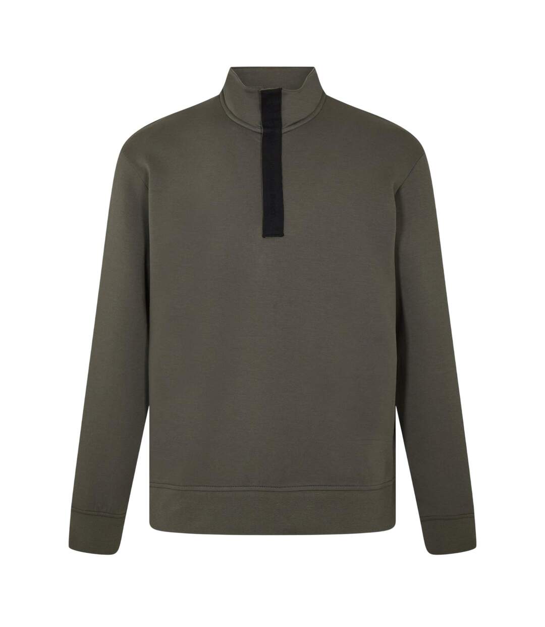 Mens Quarter Zip Sweatshirt Khaki Green Armani Exchange-1