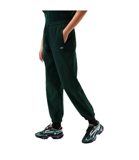 Womens/ladies Fleece Joggers Green Lacoste