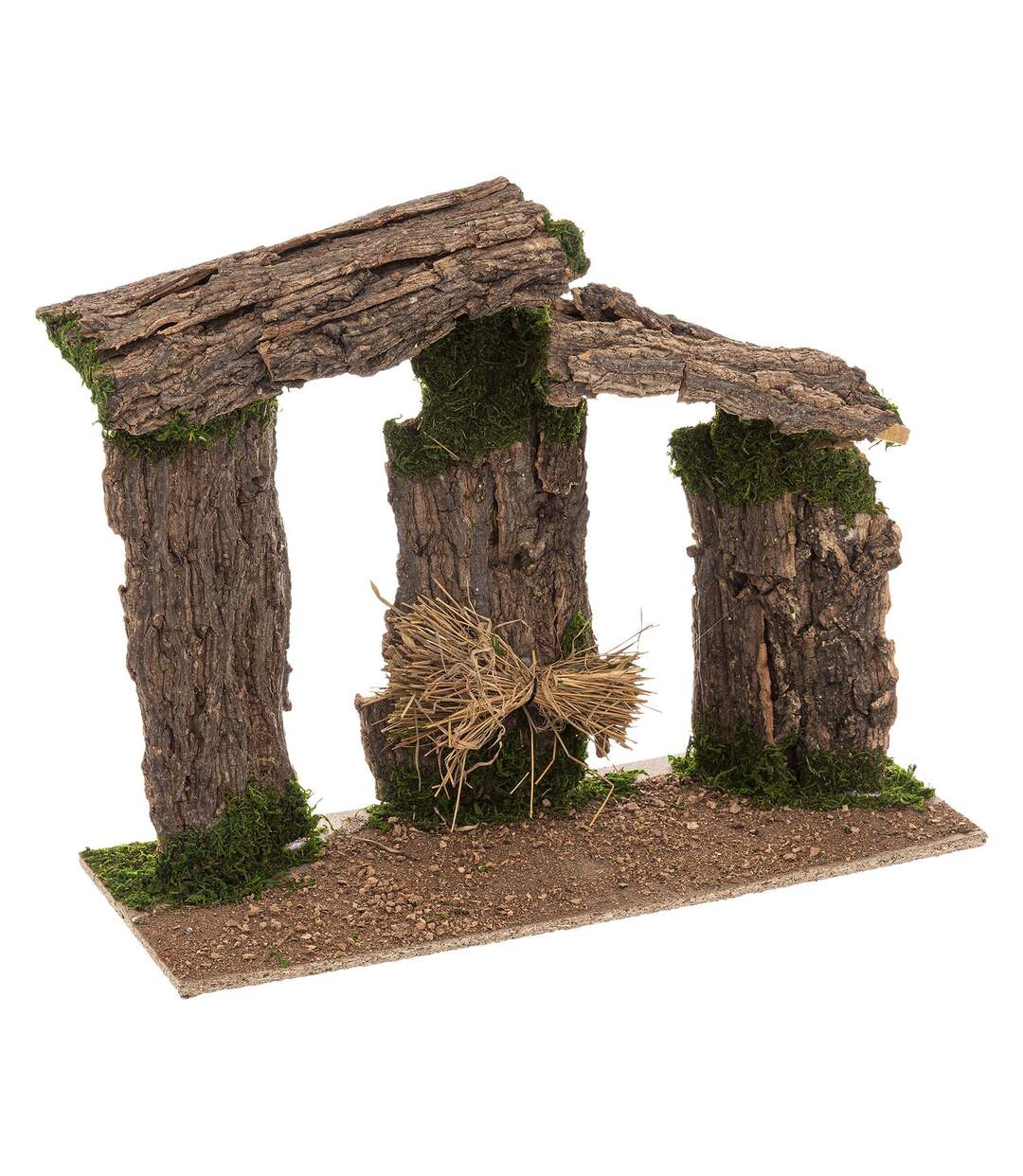 Crèche de Noël en bois et MDF - Hauteur 45 cm - Marron-1