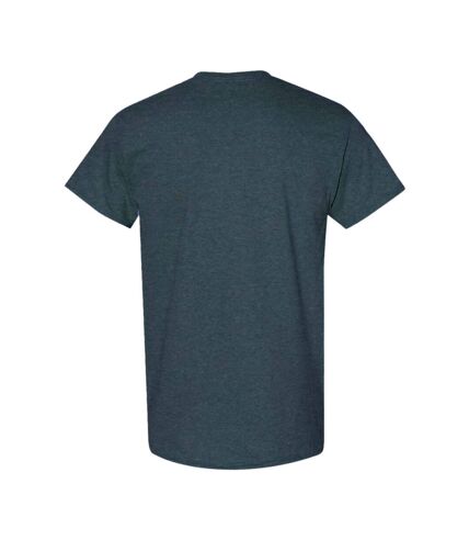 Gildan Mens Heavy Cotton Short Sleeve T-Shirt (Pack of 5) (Dark Heather) - UTBC4807