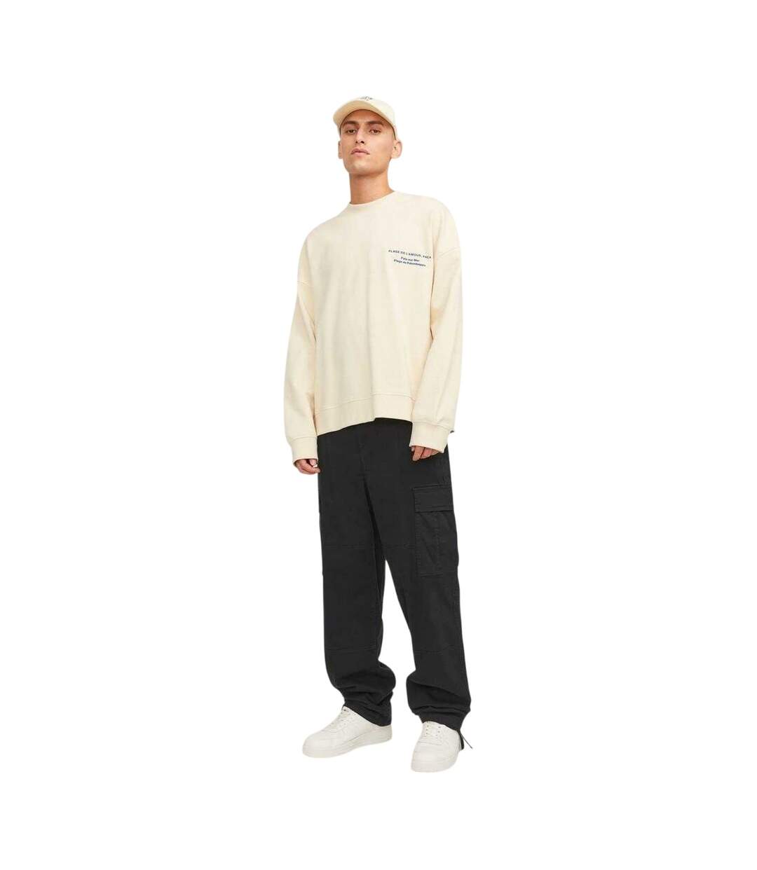 Pantalon À Poches Homme Noir Jack And Jones-1