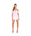 Robe Courte Milkmaid Femme Rose Missy Empire-3