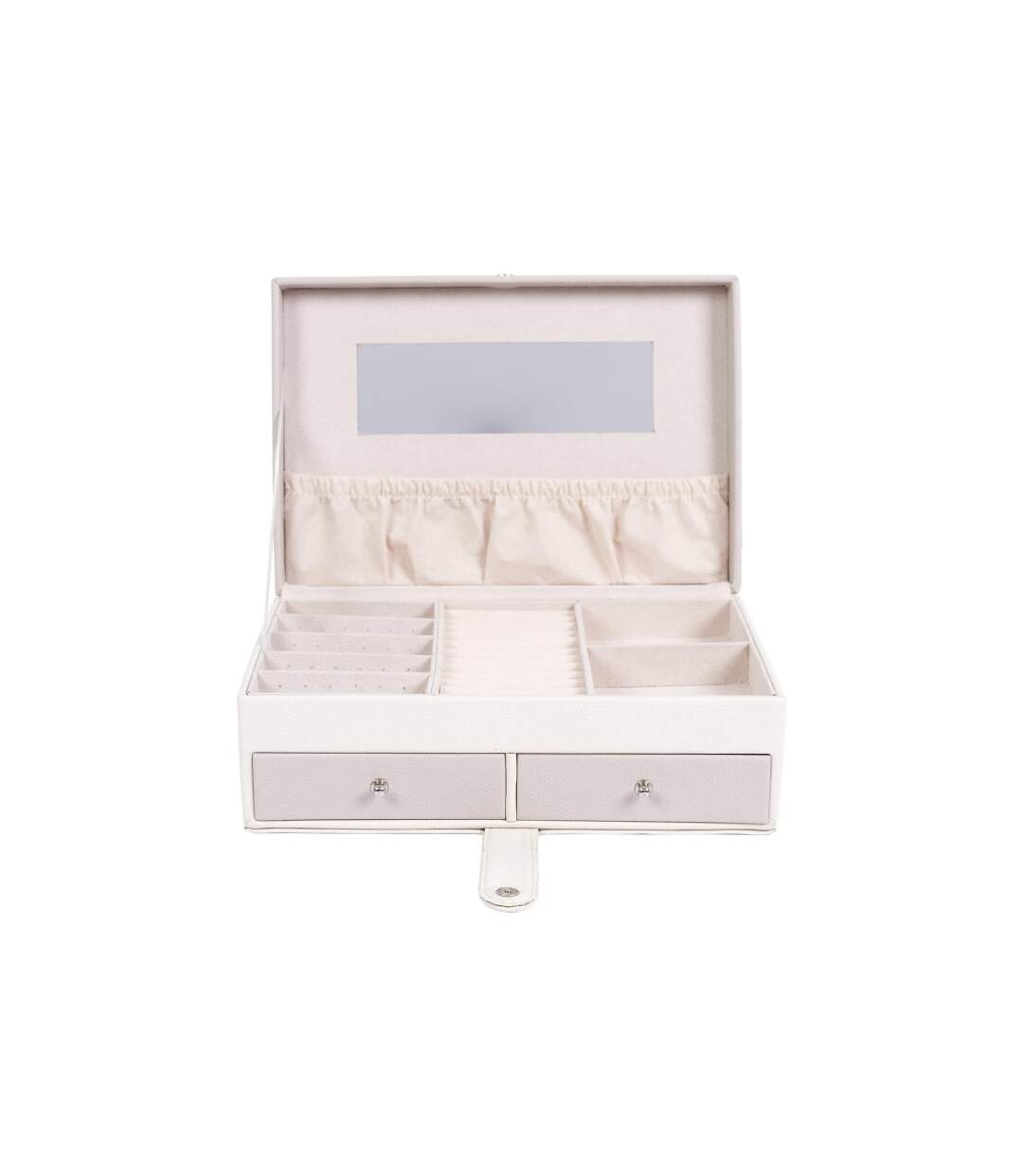 Boîte à Bijoux Design Lena 25cm Rose & Blanc-5