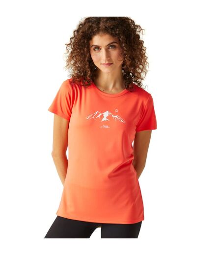 Regatta - T-shirt FINGAL - Femme (Mandarine) - UTRG9714