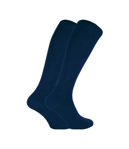 2 Paires Chaussettes Hautes en Bambou pour Femme