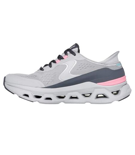 Womens/ladies glide step altus trainers grey/pink Skechers