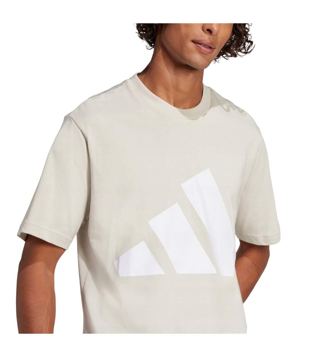 T-shirt Essentials Homme Beige Adidas-4
