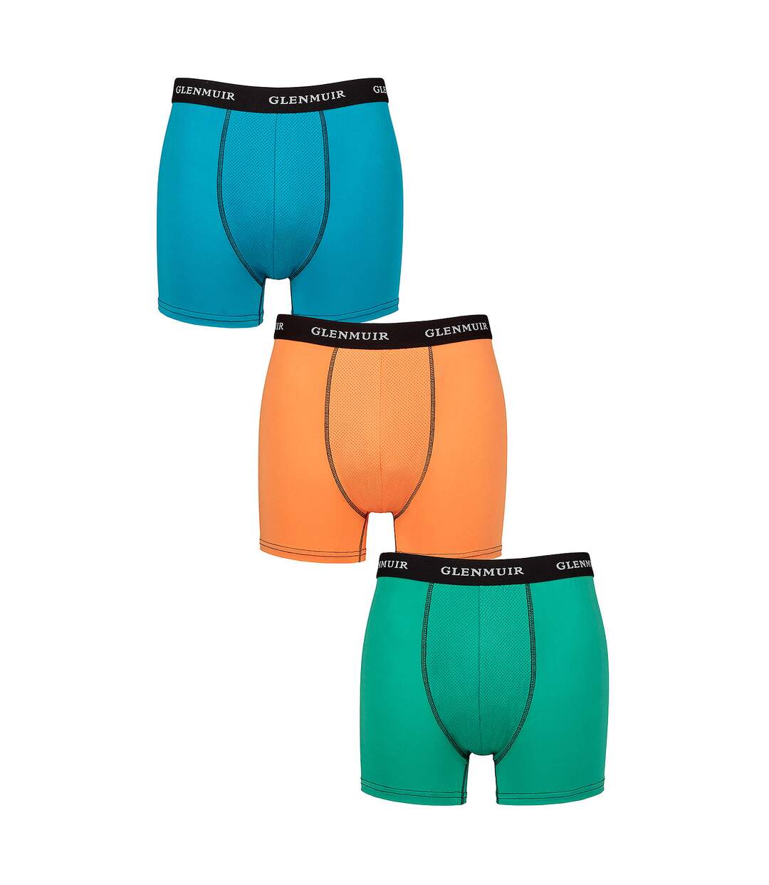 Glenmuir - Lot de 3 Boxers Homme Performance Respirants pour Sport-1